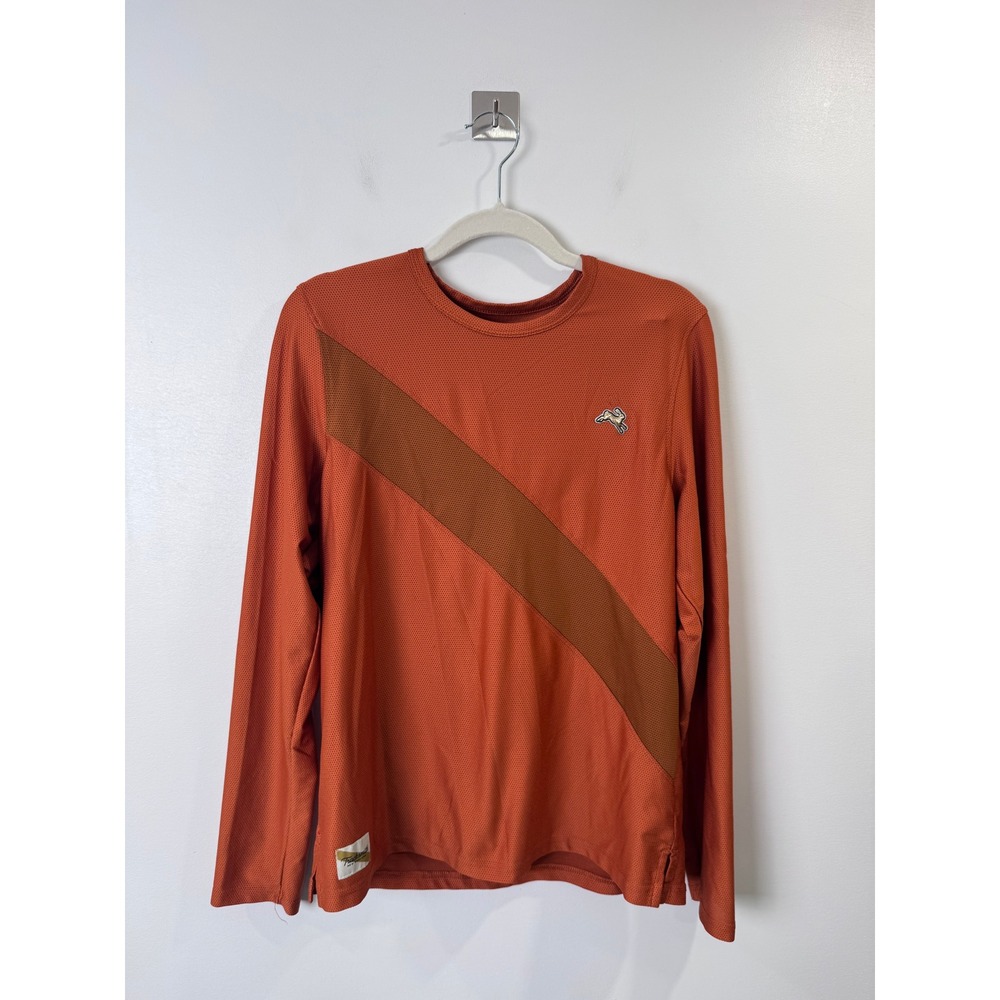 Tracksmith Van Cortlandt Women Long Sleeve Sash Mesh Running Top Large